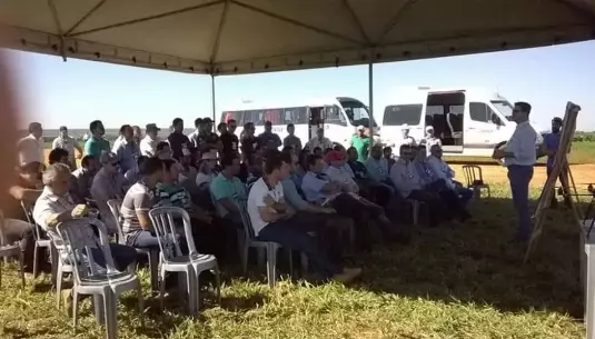 Atividade técnica registrada no site antigo da Rurales